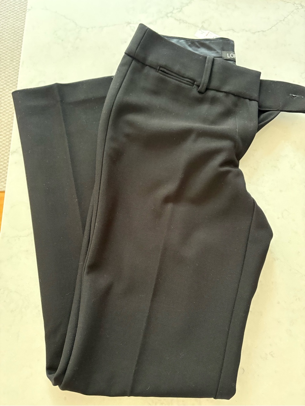 NWT Anne Taylor Women's Black Dress Pants - Classic Straight Leg - Picture 2 of 4